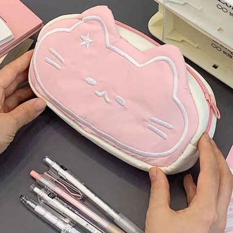 Сумка для карандашей KOQZM с кошачьим принтом