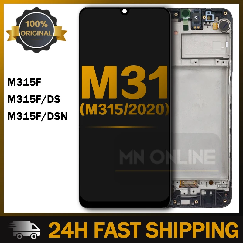 100% Оригинальный 6 4 'ɺMOLED экран для Samsung Galaxy M31 LCD M315 M315F SM-M315F ЖК-дисплей