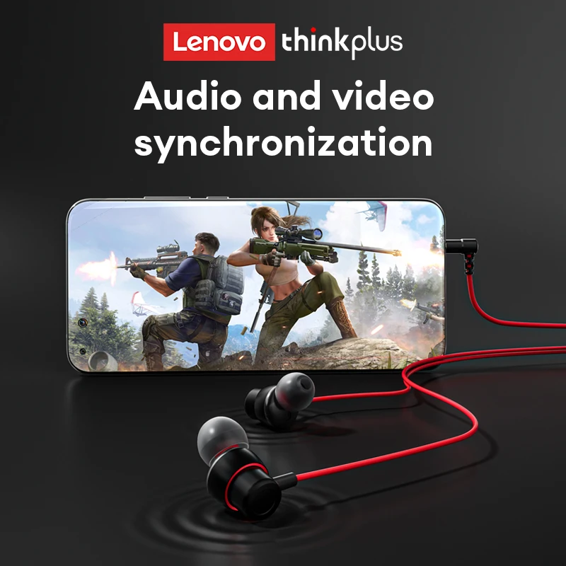 Проводная игровая гарнитура Lenovo TW15 PRO In-line Sports 90 °