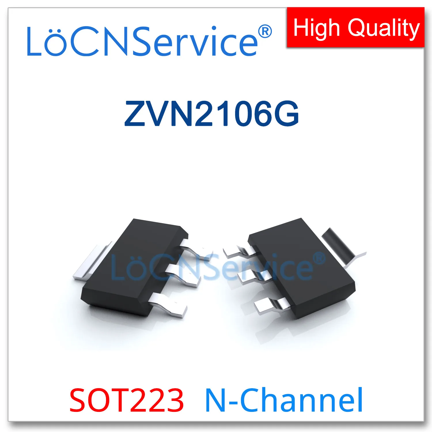LoCNService 100 шт. 1000 ZVN2106G SOT223 высокое качество сделано в Китае N-Channel 60V 0.71A | Электроника