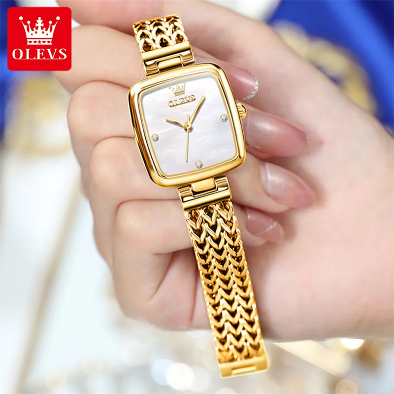 OLEVS Woman Watch Girlfriend Gift Lady Watch Stainless Steel Women Bracelet Watches Female Waterproof Hour Relogio Feminino
