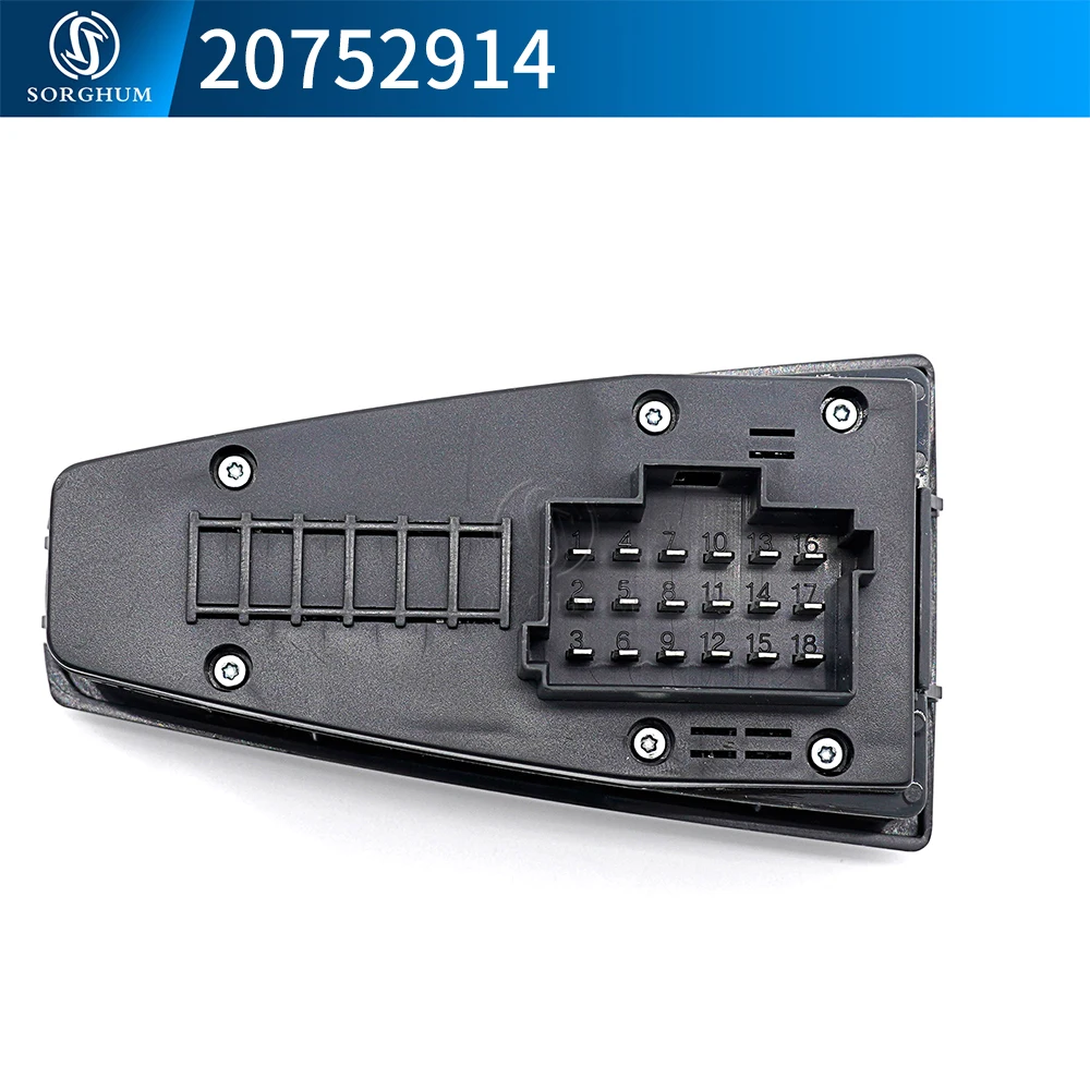 Кнопка управления подъемом левого окна с левым рулем для VOLVO FH12 FM12 FM9 FH FM VNL 24 В 20752914