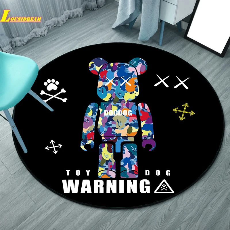 Fashion & Trend bear kaw Rug Carpet Area Rug round carpet floor mat home living room bedroom study carpet rug pet sleeping pad