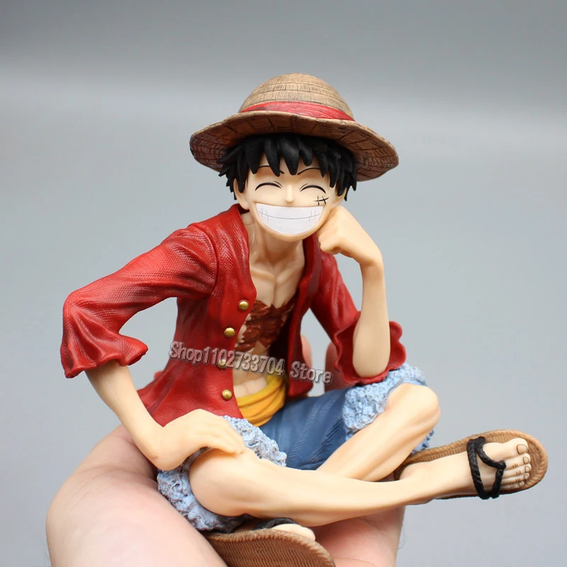 

Цельная фигурка Луффи со смайликом 13 см D. Фигурки героев аниме Luffy из ПВХ, коллекционные игрушки, подарки на день рождения
