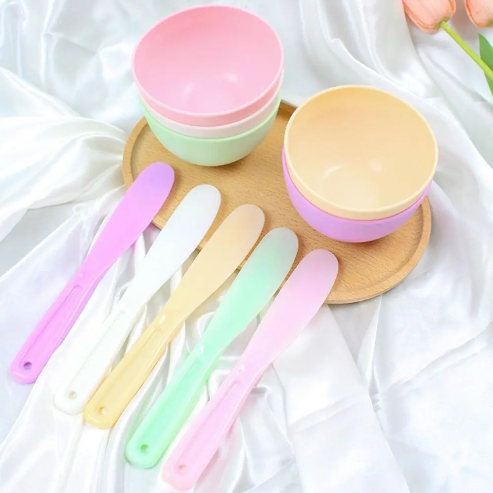 

Face Mask Mixing Bowl Set Women DIY Face Mask Kit 5 Color Facemask Mixing Tool Mask Bowl Brushes Makeup Accessories