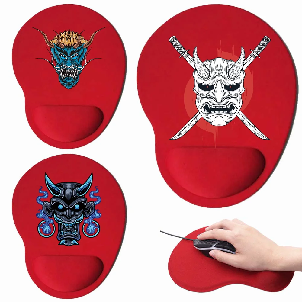 Эргономичный коврик для мыши запястья с принтом серии монстров силиконовый