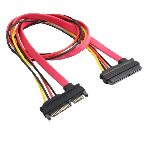Кабель-адаптер SATA 22-контактный разъем SATA «папа-мама» 7+15-контактный последовательный порт ATA SATA Комбинированные удлинительные кабели для жестких драйверов 0,1 м 0,3 м 1 м