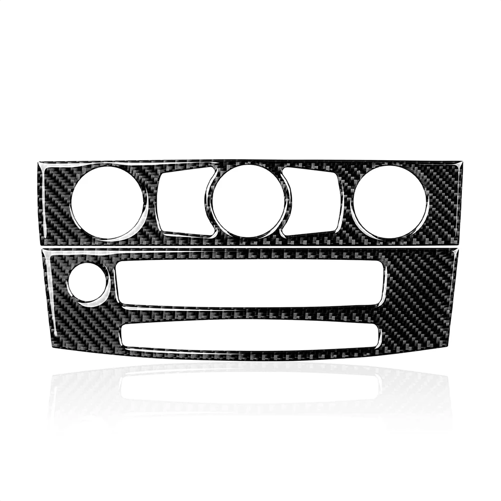 

Car Central Control CD Panel Cover Carbon Fiber Sticker Trim Decals for -BMW 5 Series E60 2008 2009 2010 Accessories