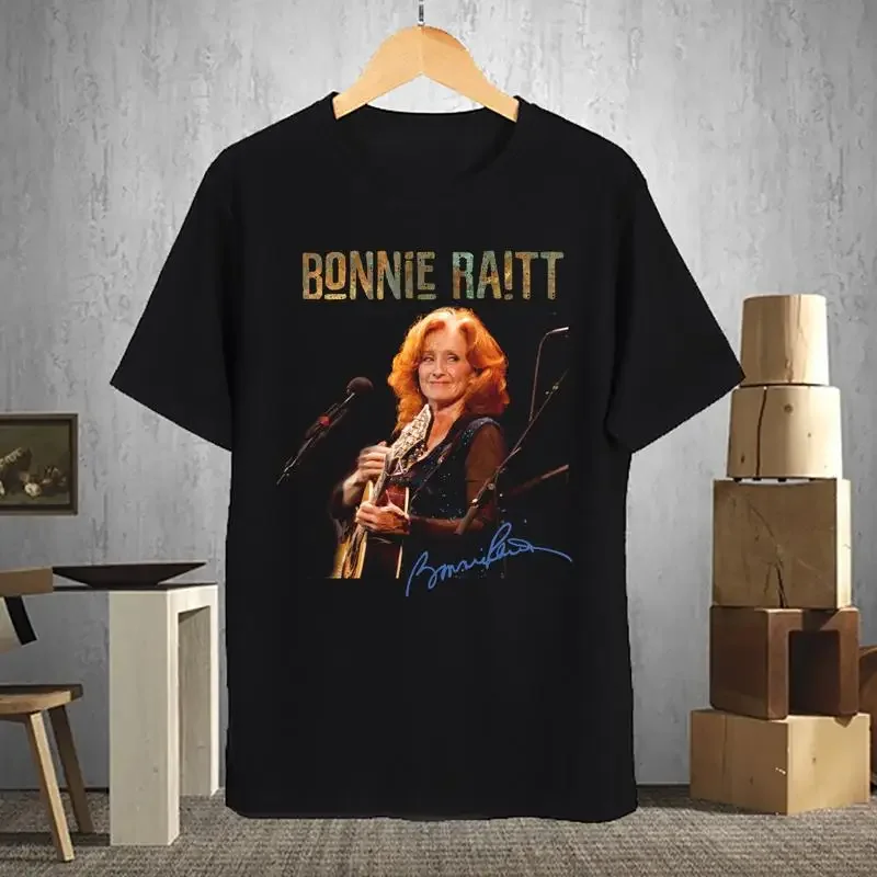 Фото Новая фирменная футболка Bonnie Raitt, черная, мужская, все размеры №1