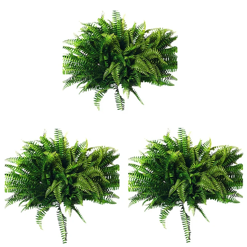 

30 шт., искусственные бостонские папоротники, буст, шелковое растение, подвесное зеленое украшение для дома