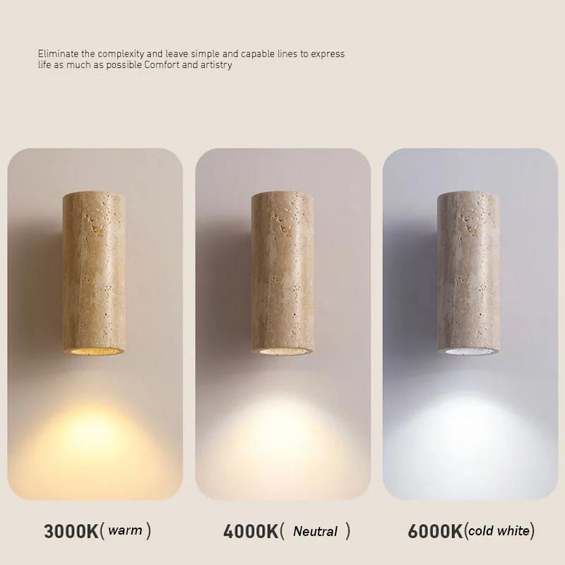 Современная желтая мраморная настенная лампа светодиодный прикроватный