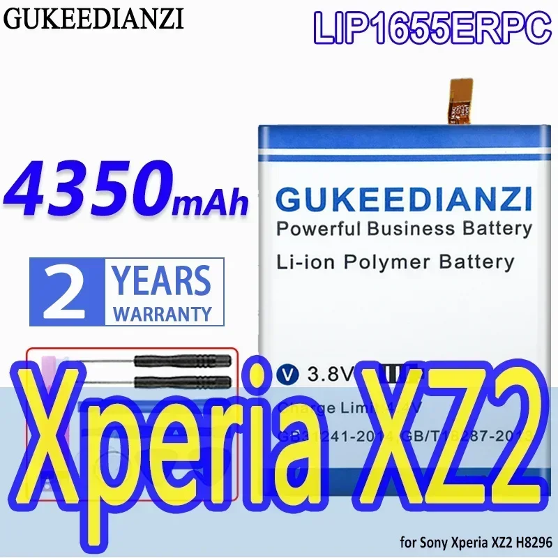 GUKEEDIANZI Аккумулятор большой емкости LIP1655ERPC 4350 мАч для Sony Xperia XZ2 H8296 Bateria