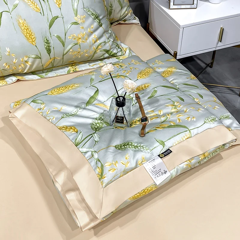 

Summer Machine Washed Cotton Silk Air Conditioner Quilt Soft Comfortable Quilting Quilt Student Dormitory Single Summer Quilt