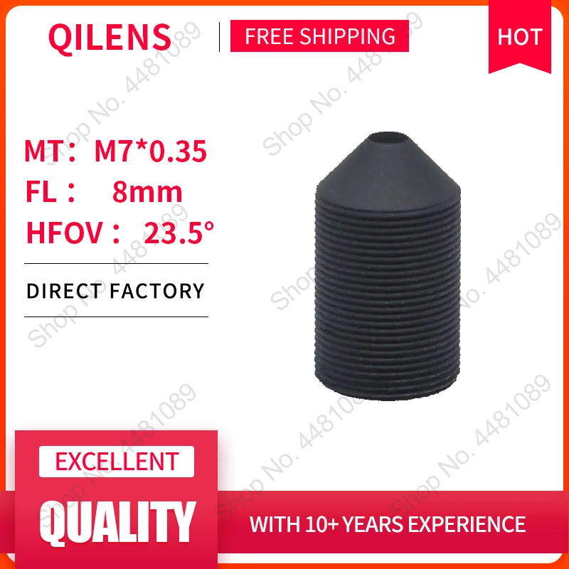 

Объектив QILENS для видеонаблюдения M7 8 мм для безопасности 720P 1080P HD Мини-обскура для камеры