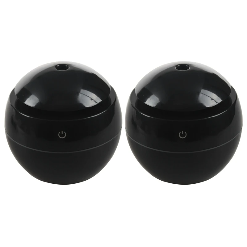 

2X Variable Aromatherapy Essential Oil Diffuser Mini USB Air Humidifier Portable Ultrasonic Atomizing Humidifier Black