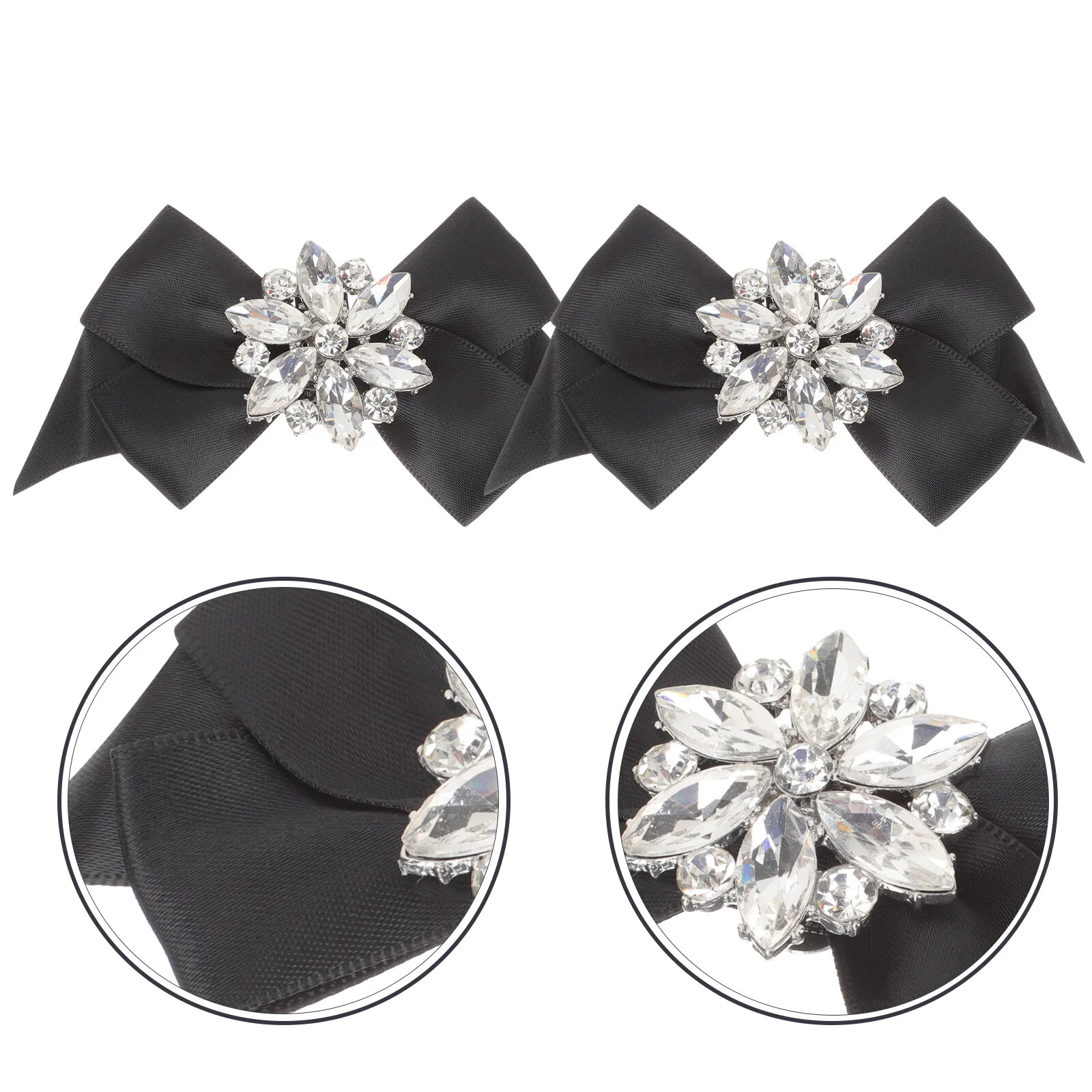 

Bow Shoe Buckle Heels Rhinestones Clips Buckles Decor Jewelry Wedding Polyester Ornaments Miss Bowknot