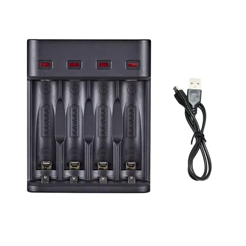 

USB Rechargeable Battery charger 18650 14500 AA AAA 1.2V 3.7V Li-ion Fast 1/2/3 port Slot 18350 Batteries charging