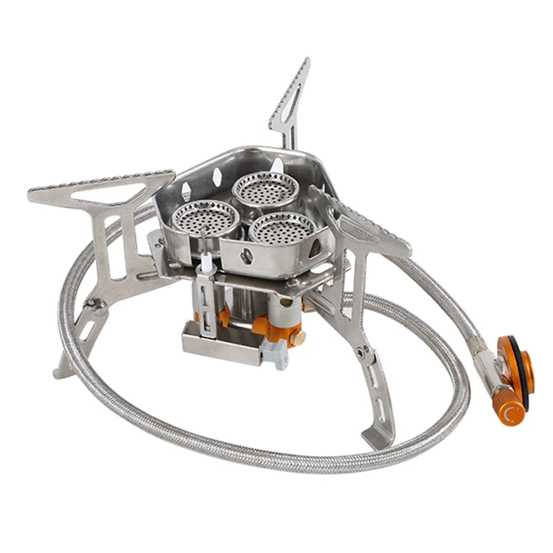 Туристическая газовая горелка для кемпинга 3 головки 5800 Вт