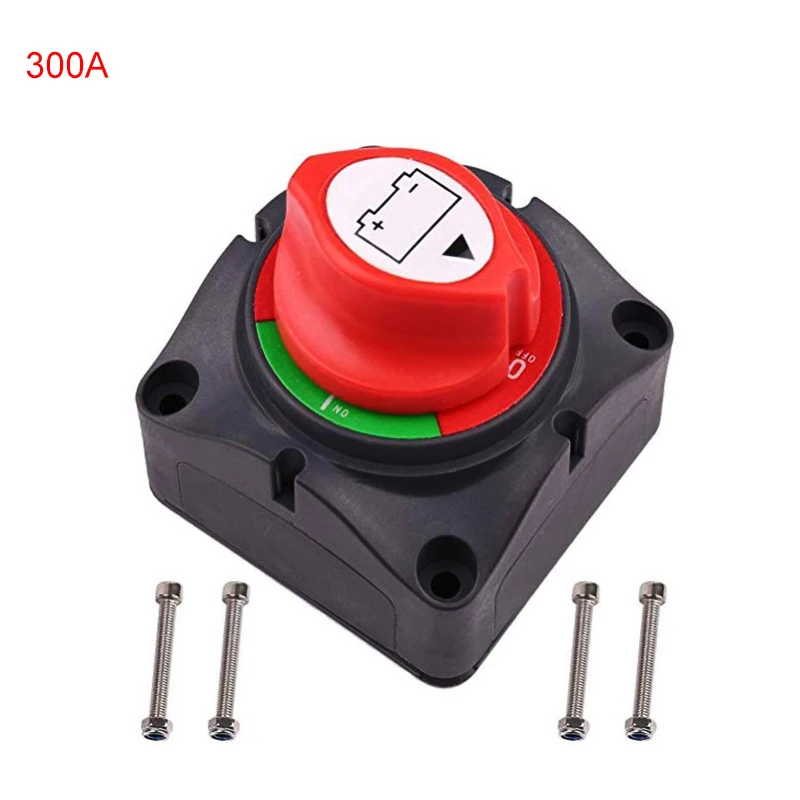 

Car Battery Switch 300A Safe Power Cut Off Isolator Rotary Disconnect Switch for Car Motorcycle Boat Truck RV Auto Accessories