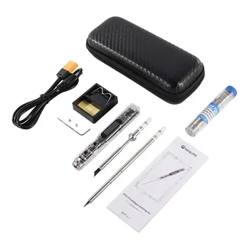 SEQURE SI012 Pro Intelligent OLED Electric Soldering Iron Adjustable Sensitivity Built-in Buzzer for T12|TS Tips Supports PD3.0 1