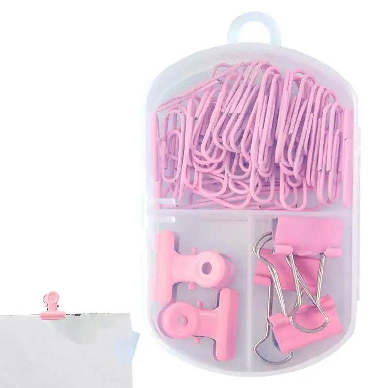

Binder Clips Set 45Pieces Paper Clips Binder Clips Candy Color Paperclips And Binder Clips Assorted Sizes For School Office