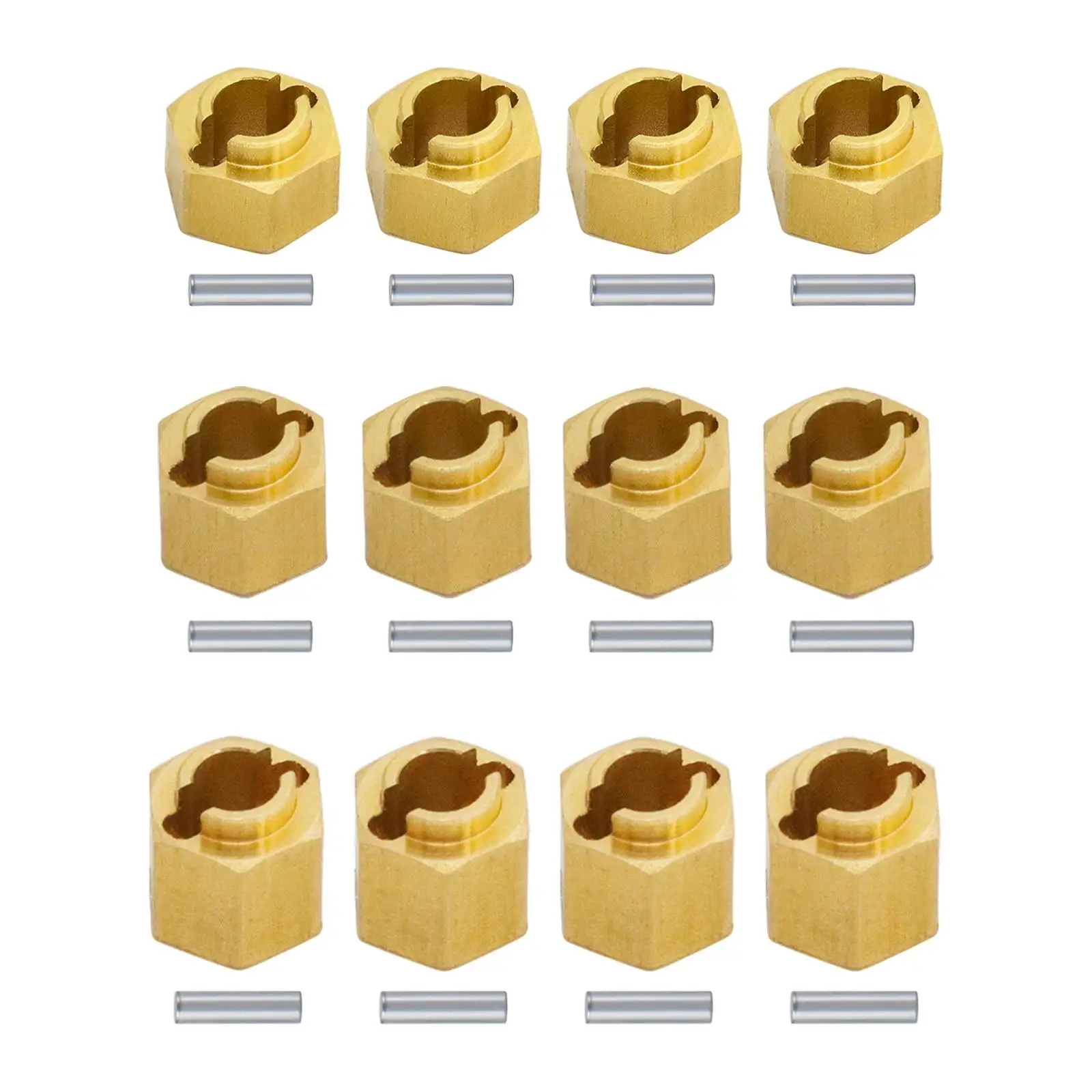 

4Pcs RC Car Hex Wheel Hubs Upgrade Parts Universal Wheel hex Adapter for 1/18 Scale RC Crawler Accessories