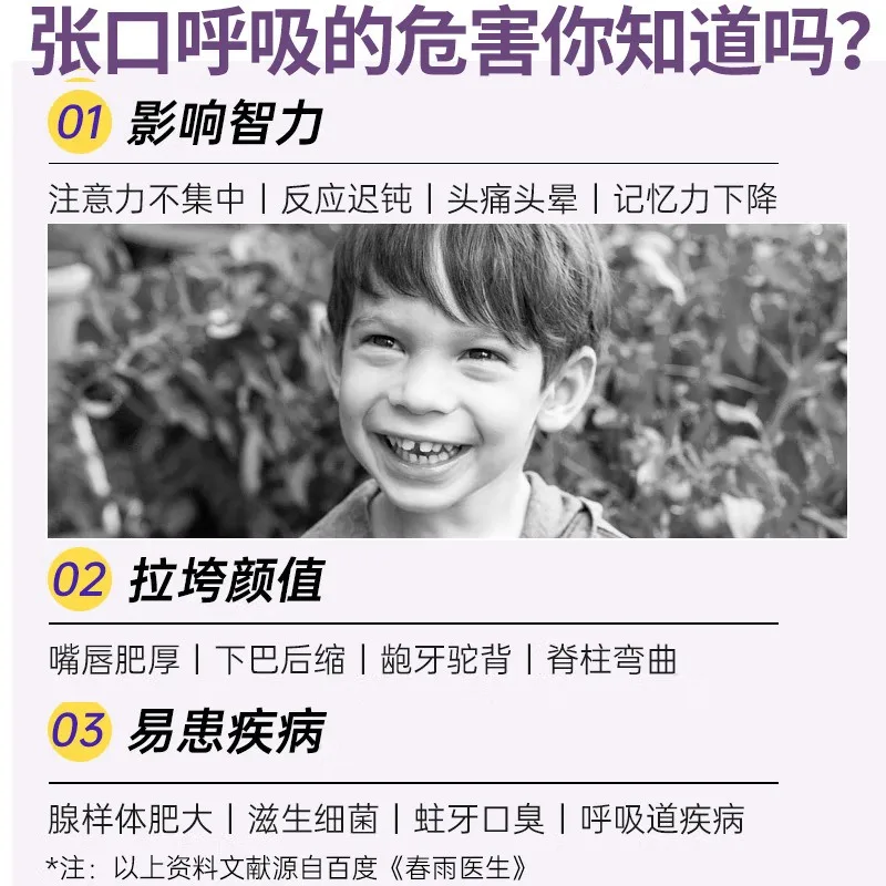 Наклейки против храпа для детей и взрослых ночного сна губ носа улучшения