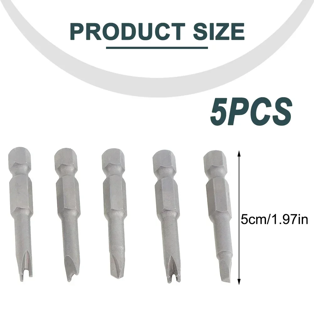 5 шт. 50 мм набор отверток специальной формы U-образная Y-образная форма треугольная