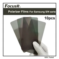 10pcs lcd oled polarizer film for samsung galaxy s8 s9 s10 note 8 9 20 plus s20 s21 s22 ultra touch screen display polarized