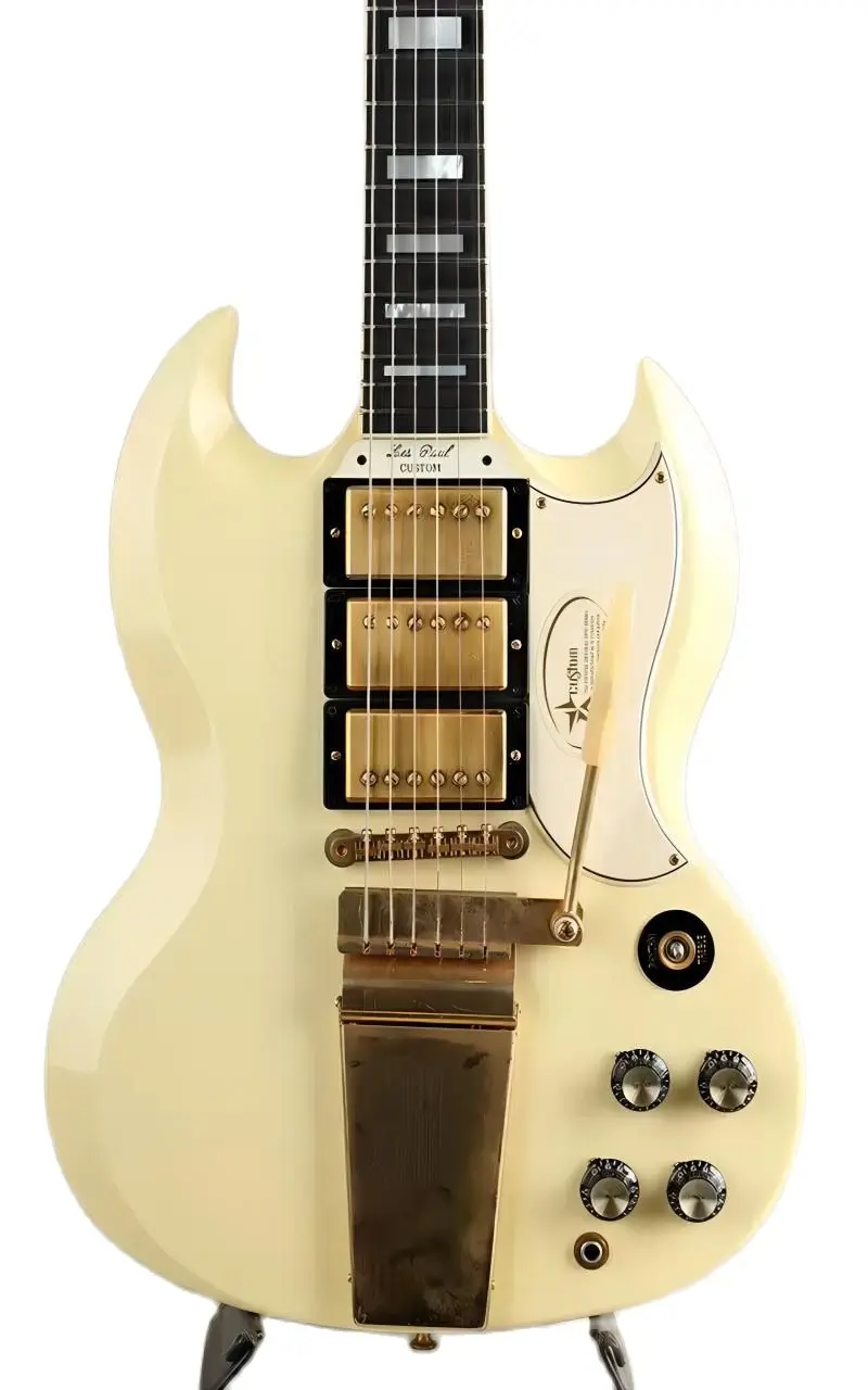 

Factory Customized New Cream Yellow Classic Electric Guitar 6 Strings