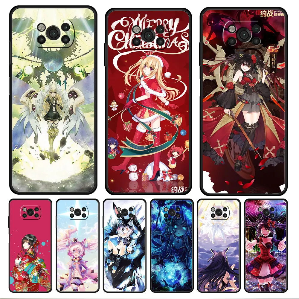 

For Xiaomi POCO X3 NFC 9T X4 F4 GT MI 11 lite 11T M3 M4 Pro 5G F3 10T Celular Funda Date A Live Movie Mayuri Cover