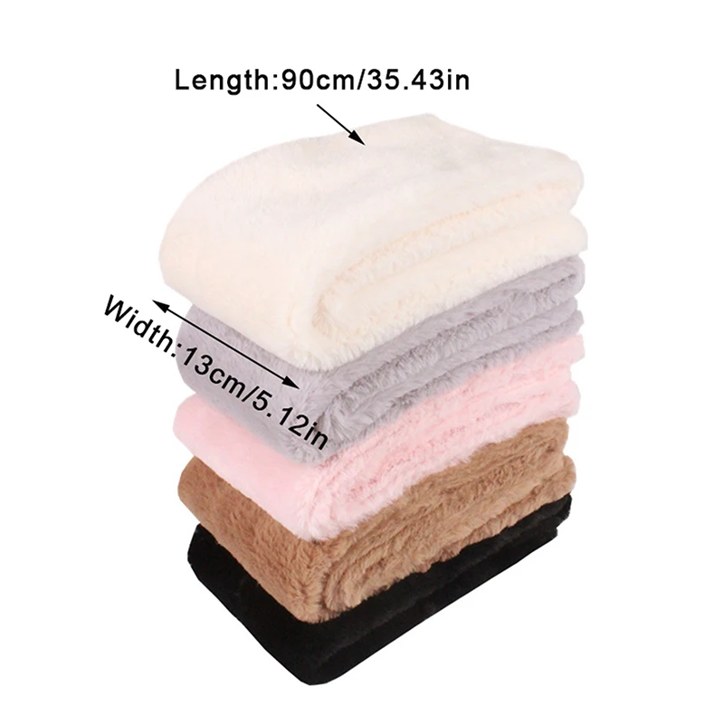 

Winter Faux Rabbit Fur Scarf Women Girls Scarf Soft Plush Scarves Solid Color Neck Collar Warmer Stuff Christma Gift