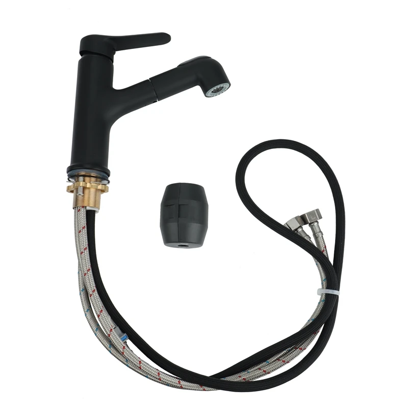 

Faucet Pull-Out Mixer Tap,Sink Faucet With Pull-Out Shower, Brass Faucet Sink Faucet Bath Pull-Out For Kitchen Bathroom