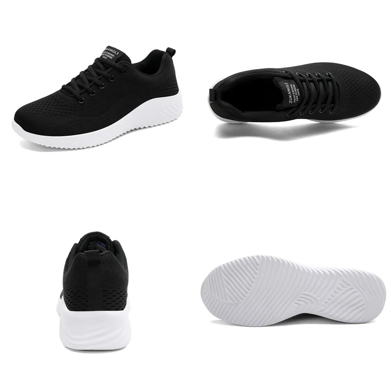 Causal Outdoor Jogging Men Running Shoes Breathable Air Mesh Lace Up Sneakers Men Walking Fashion Non Slip Zapatillas De Deporte