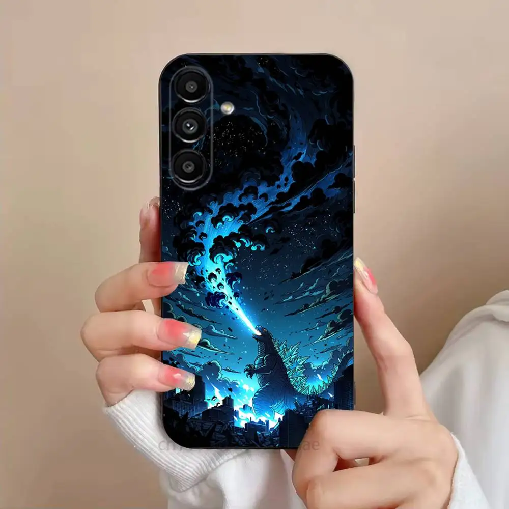 Чехол для телефона Japan Monster G-Godzillas для Samsung S25,24,23,22,21,S20,Ultra,Plus,FE, черный, мягкий чехол (art.: 3920da317cc75) - 3920da317cc75