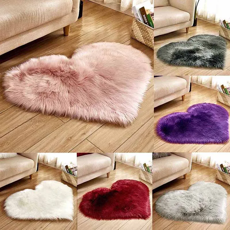 

Shaggy Carpet for Living Room Plush Rug Children Bed Room Fluffy Floor Carpets Non Slip Faux Fur Home Decor Rugs Soft floor Mat