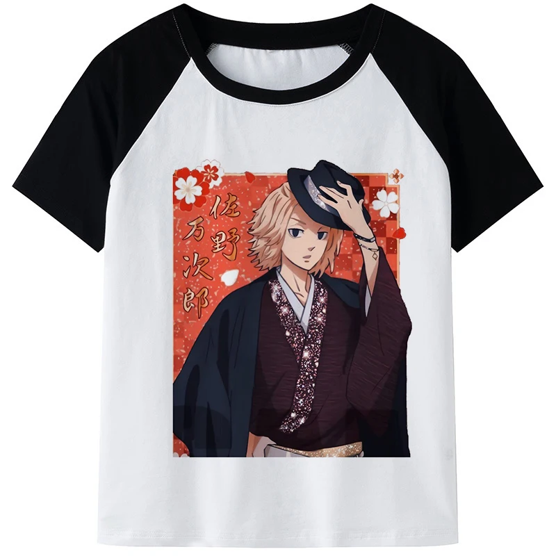 

Unisex Japanese Anime Tokyo Revengers T Shirt Men Manjiro Sano Kawaii Cartoon Tshirt Harajuku Hip Hop Loose Casual T-shirt Male