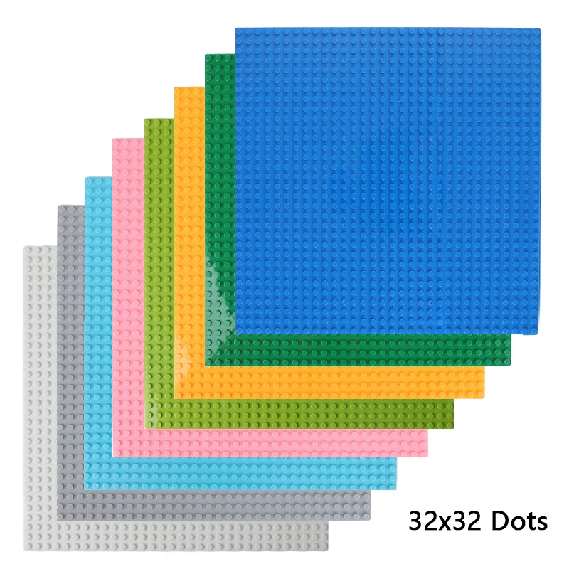 

32x32 Dots Classic Base Plates Blocks Small Size DIY Bricks Baseplates ABS Plastic Assembly Plate Blocks For Children Kids