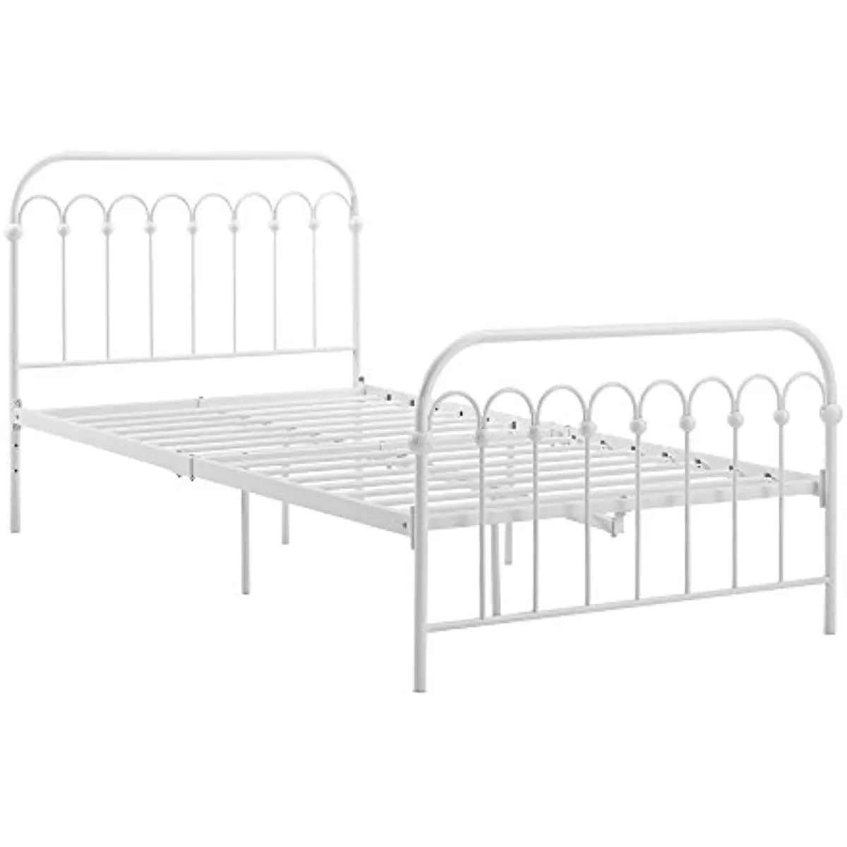 

Bright Pop Metal Bed, Adjustable Height for Underbed Storage