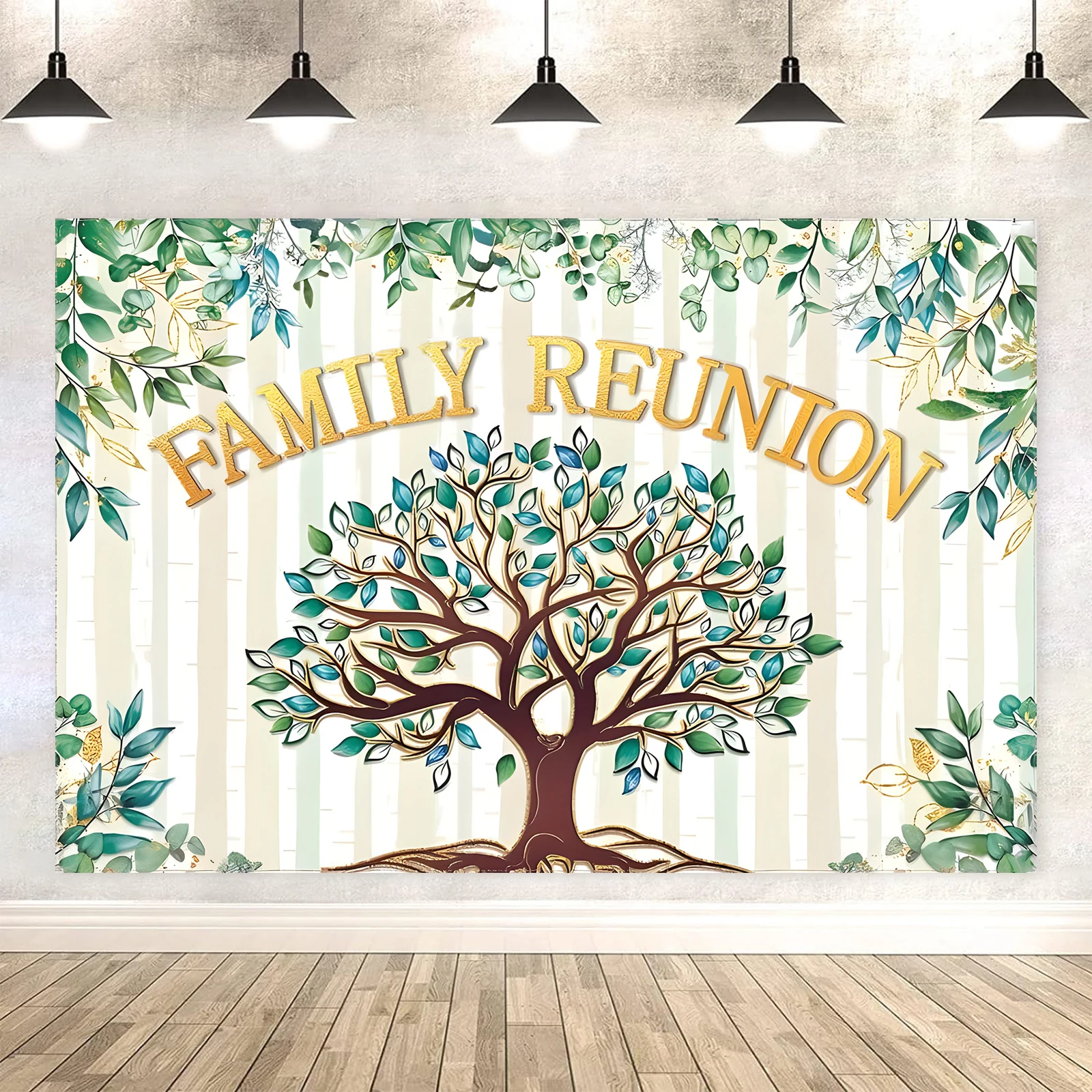 Фотофон с изображением семейного объединения 5x3 фута дерева добро пожаловать в