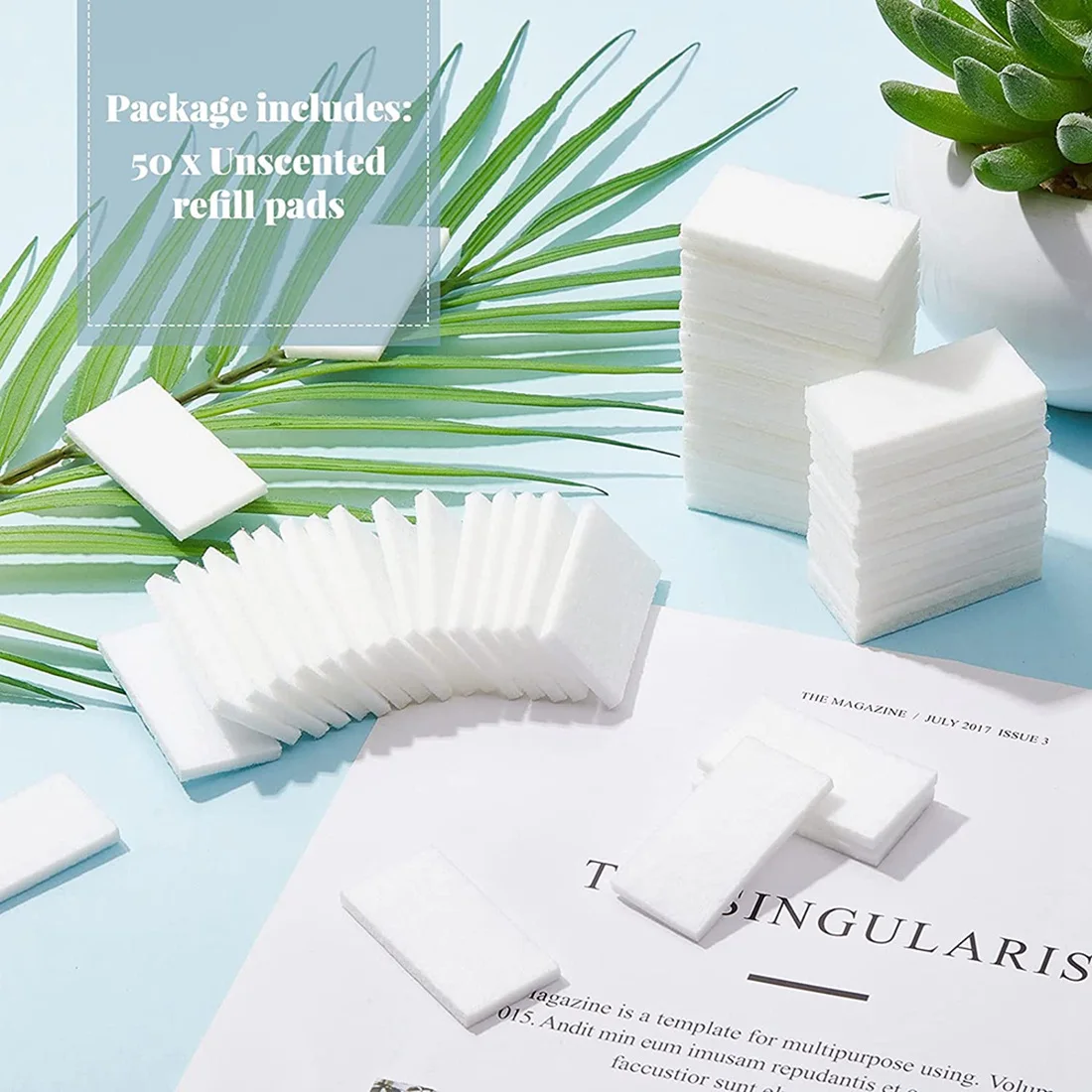 50 шт. сменные подушечки без запаха для ароматерапии арома-масла электрические