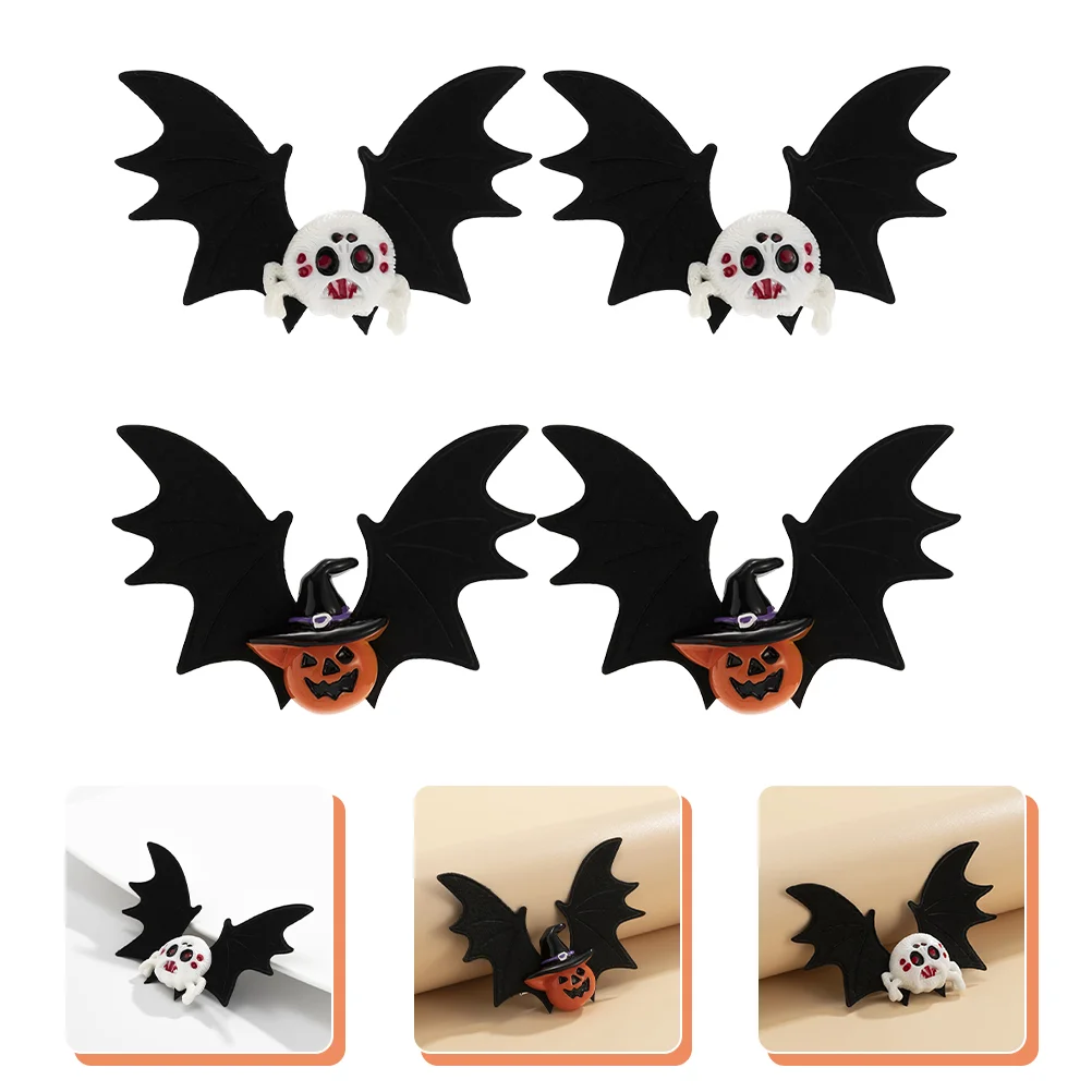 

Hair Halloween Clip Bat Clips Wings Barrettes Hairpin Hairpins Accessories Spooky Favors Pumpkin Party Up Dress Ghost Vintage