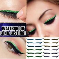 self adhesive lazy eyeliner sticker waterproof sweatproof reusable double eyelid tape fashion glitter cat eyes makeup tools sets