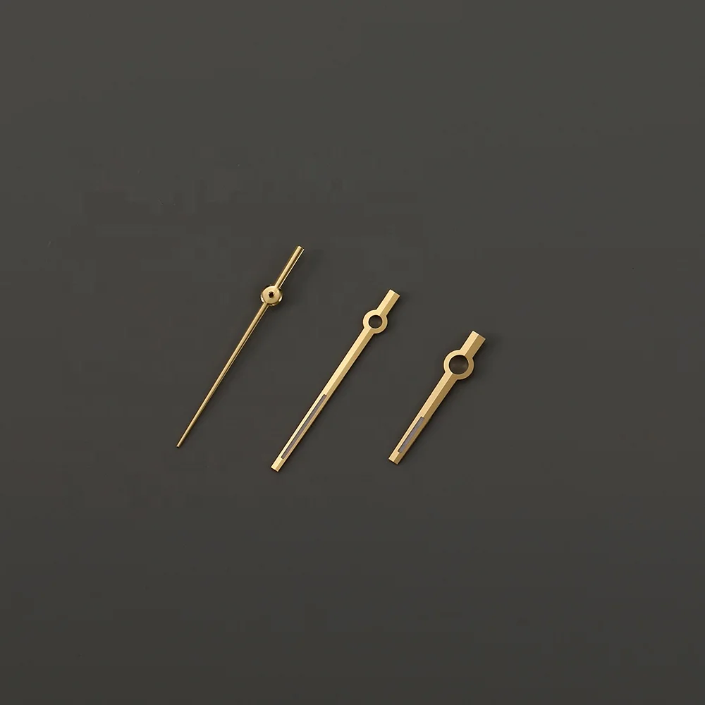 High Quality Gold Silver Rose Gold Stainless Steel Green Luminous Watch Hand Fit For RLX 3135 Automatic Movement