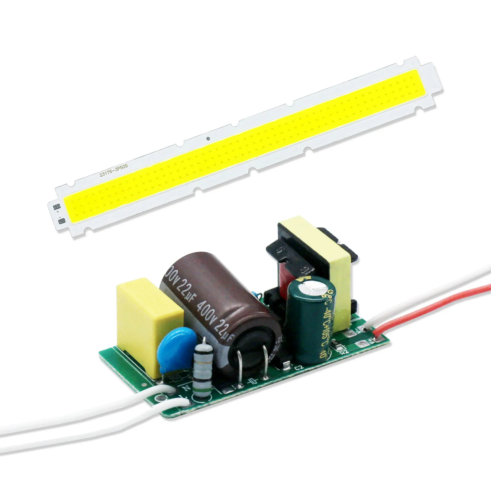 

LED COB 50W DC150-160V LED Lamp Beads+Driver Supporting 250mA 4500LM for The Project Light Source Warm White Cold White DIY