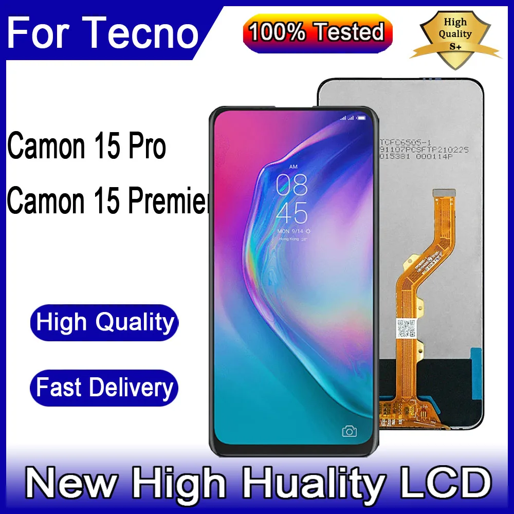 

For Tecno Camon 15 Premier CD8j LCD Display Digitizer Assembly Screen For Tecno Camon 15 Pro CD8 Replacement