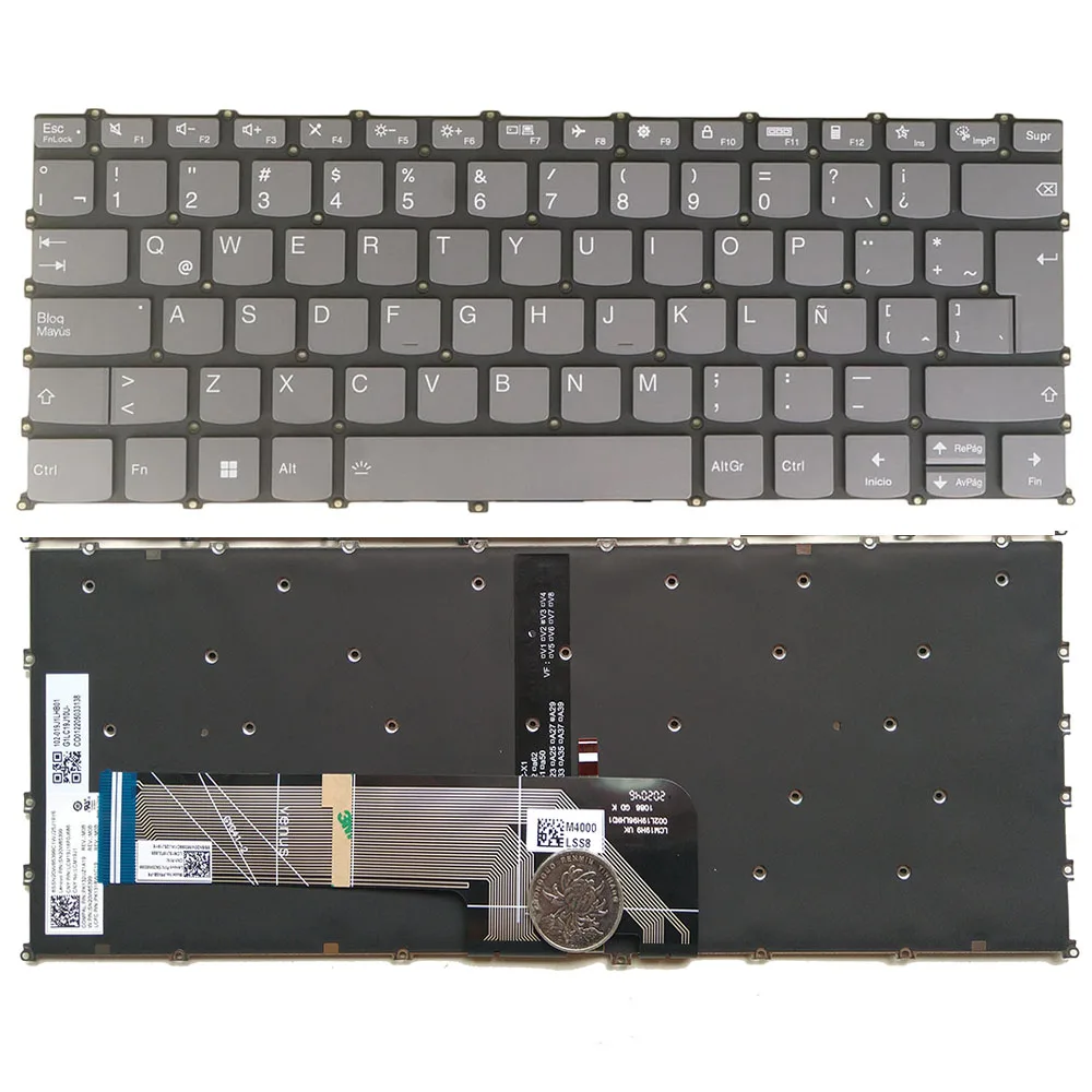 Латинская клавиатура для Lenovo Yoga Slim 7 Pro-14ARH7 Pro-14IAH7 Pro-14IAP7 7-14ARH7 7-14IAP7 82UU 82UT 82SV 82UV 82SX PR4SB