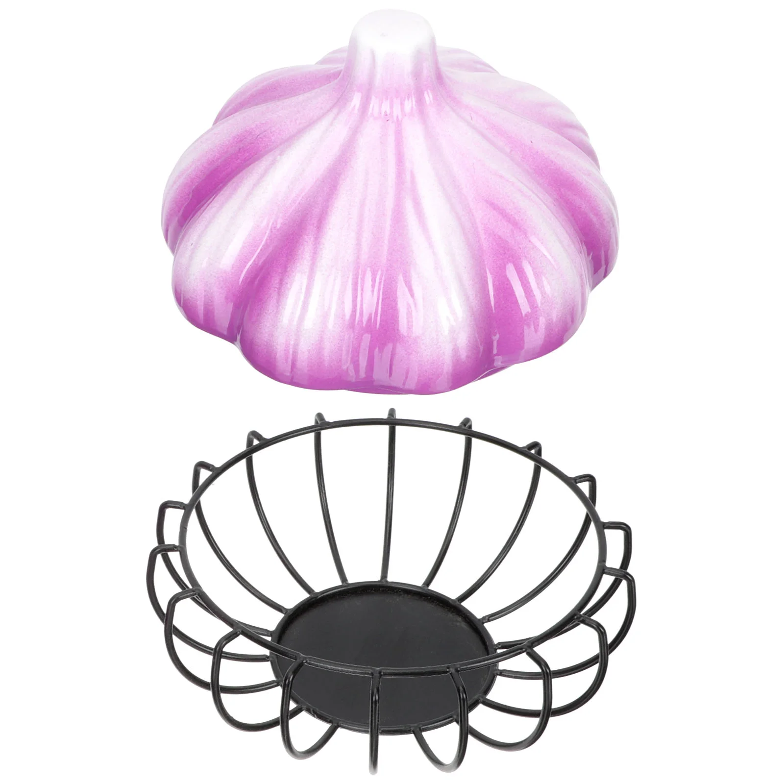 

1 Set Iron Art Egg Holder Ginger Garlic Organizer Egg Storage Container Storage Basket