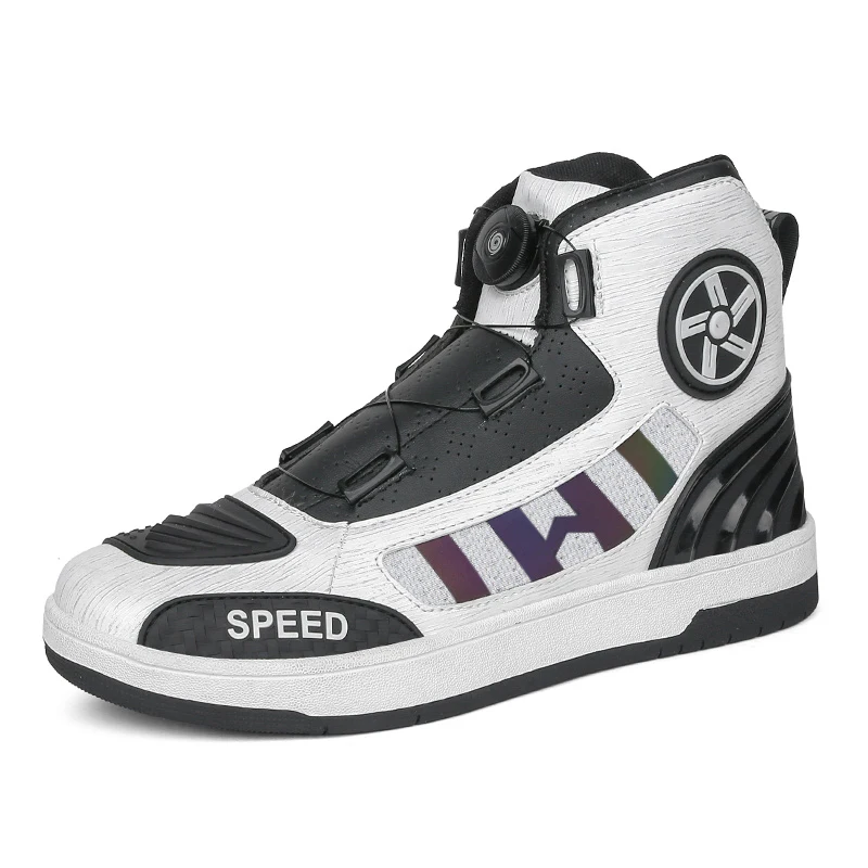 

Мужские мотоциклетные защитные ботинки, дышащие, обувь для езды, профессиональные мотокроссовки