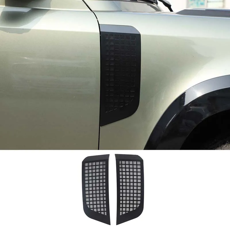 

Alloy Side Fender Air Intake Net Trim For Land Rover Defender 90 110 2020-2022 Car Accessories